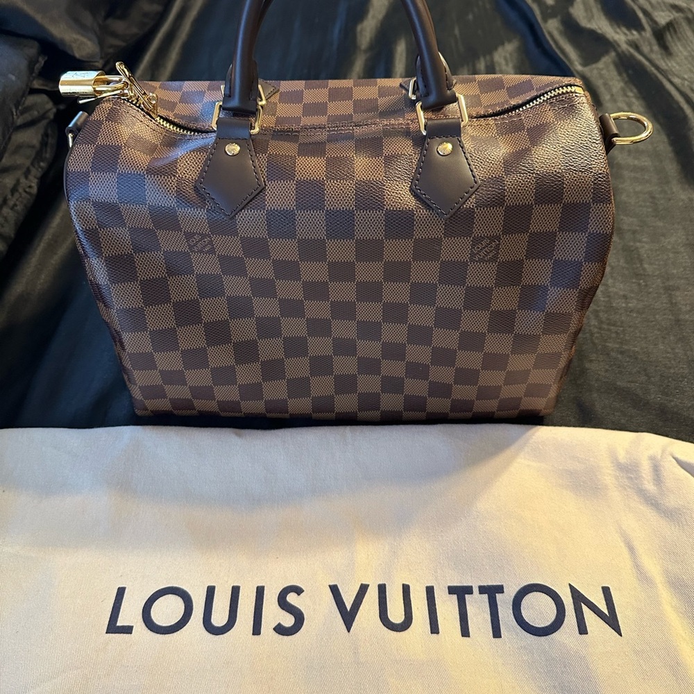 Louis Vuitton Damier Ebene Speedy Bandouliere 35